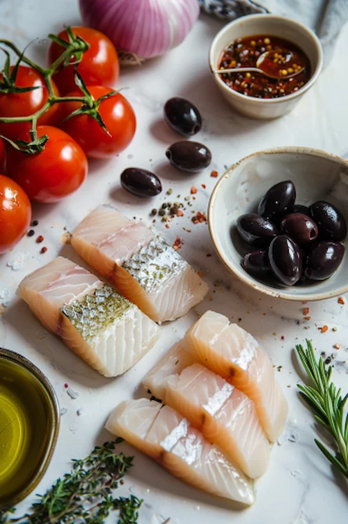 ingredientes Ensalada de bacalao y tomate