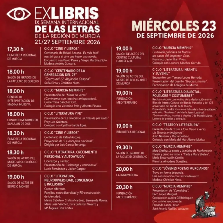 Exlibris en Murcia: encuentros el 23 de septiembre