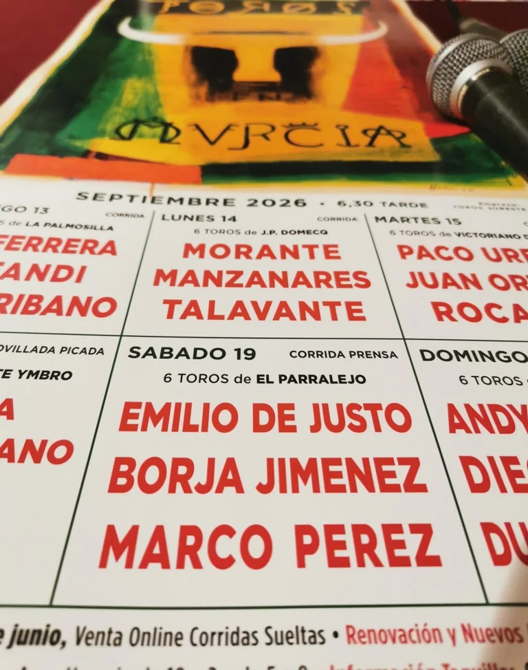 Pintura y toros se citan en Murcia el 10 de septiembre